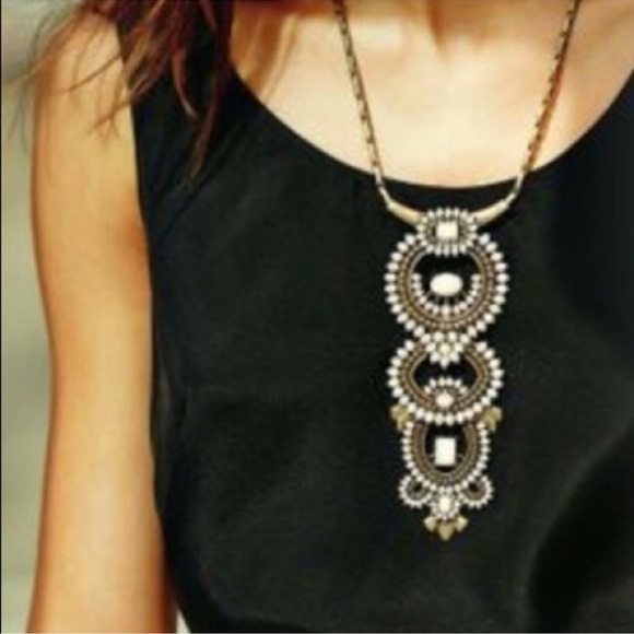 Stella & Dot Havana Pendant Necklace And Earrings Versatile! Convertible VTG - Picture 4 of 15